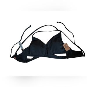 Pink Victoria Secret Sleek Black Bikini Top NWT